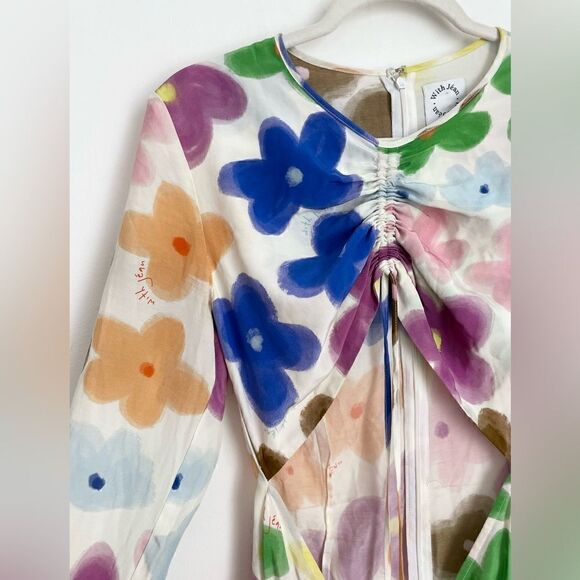 NEW With Jean Hermana Dress Viola Tricolor - Picture 11 of 13